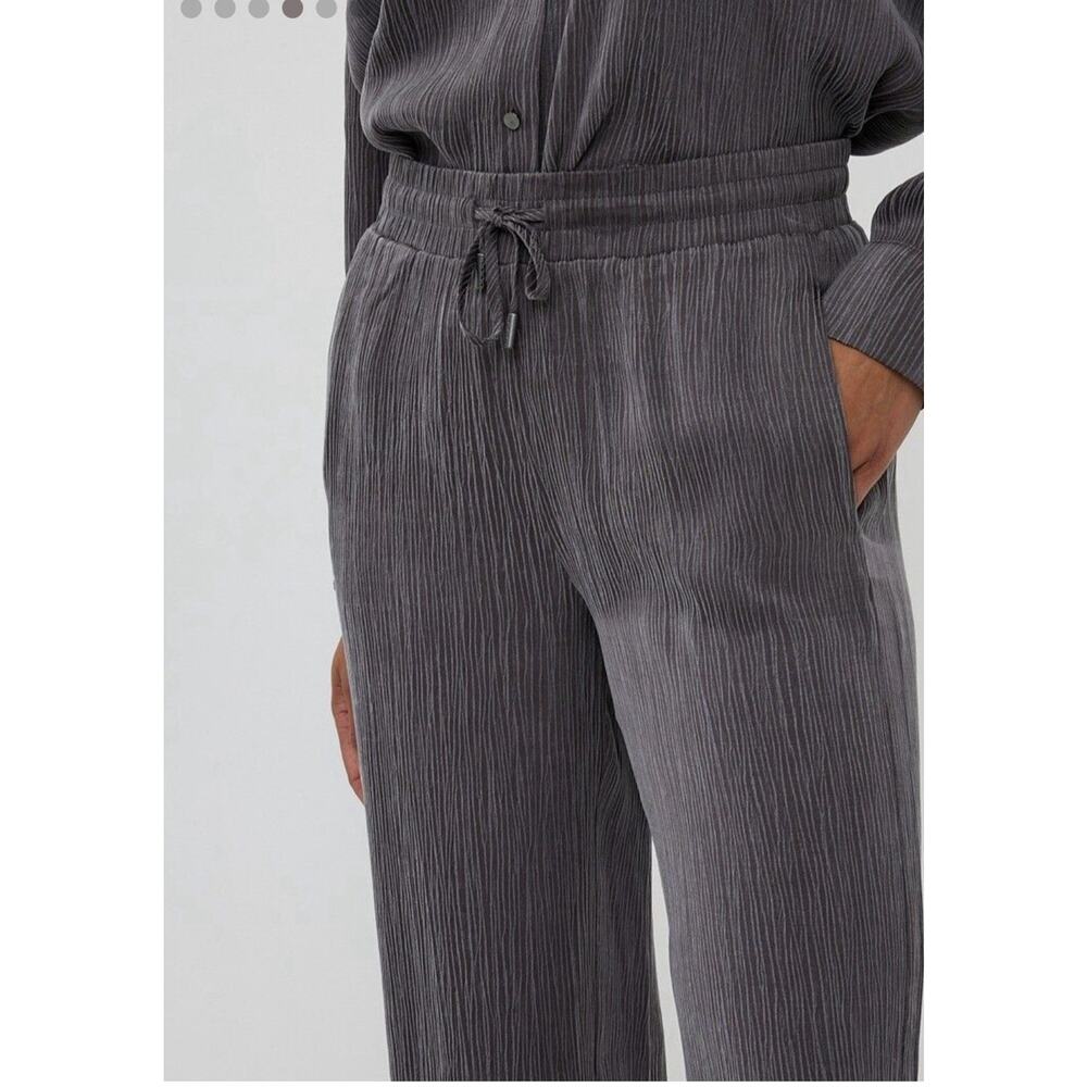 EsQualo TROUSERS WIDE CRINKLE CUPRO Size 6 Stretch‎ Pull On Pants